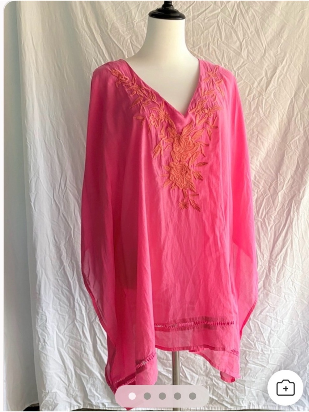 Talbots Fuchsia V-Neck Top - Picture 5 of 5